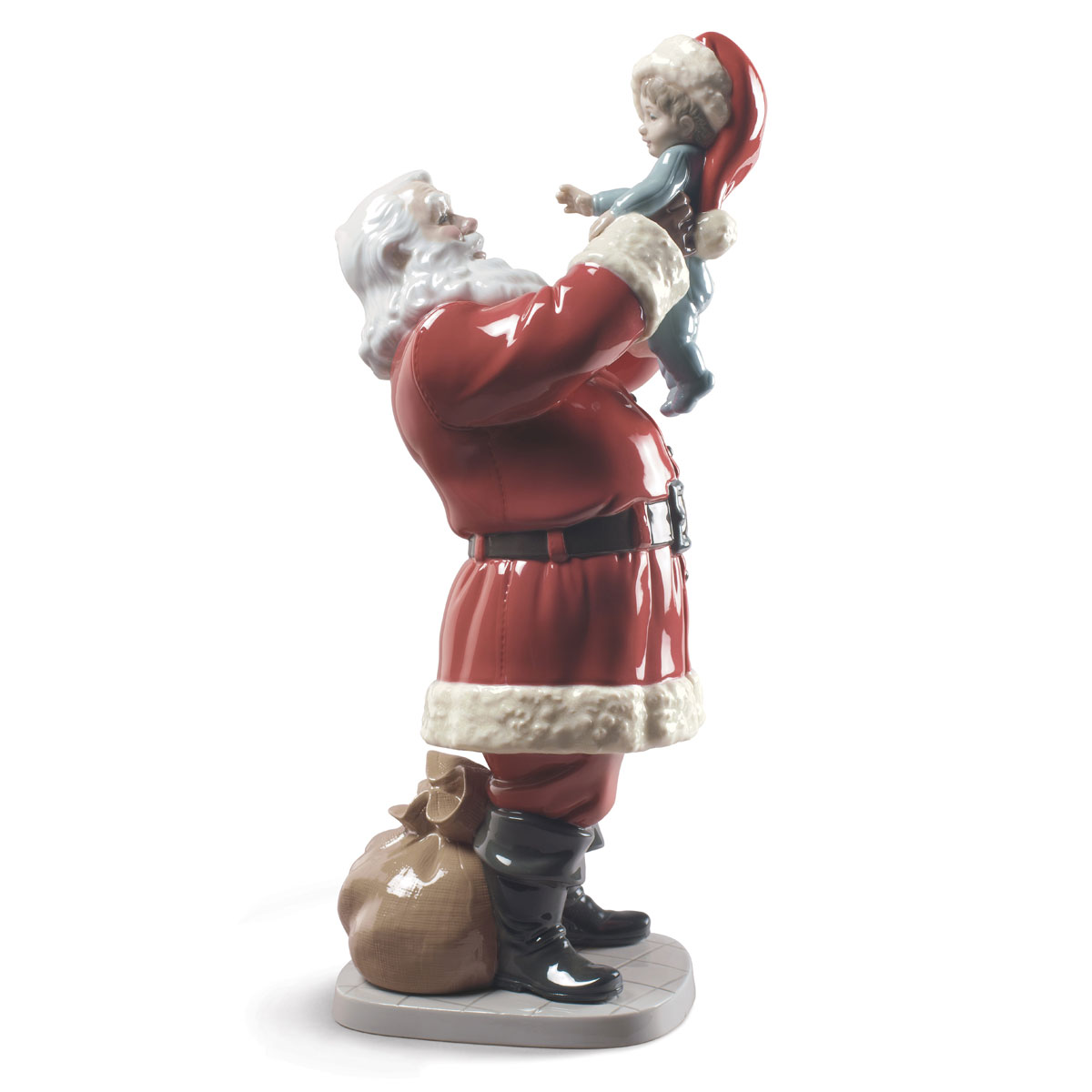 Lladro Classic Sculpture, Merry Christmas Santa! Figurine