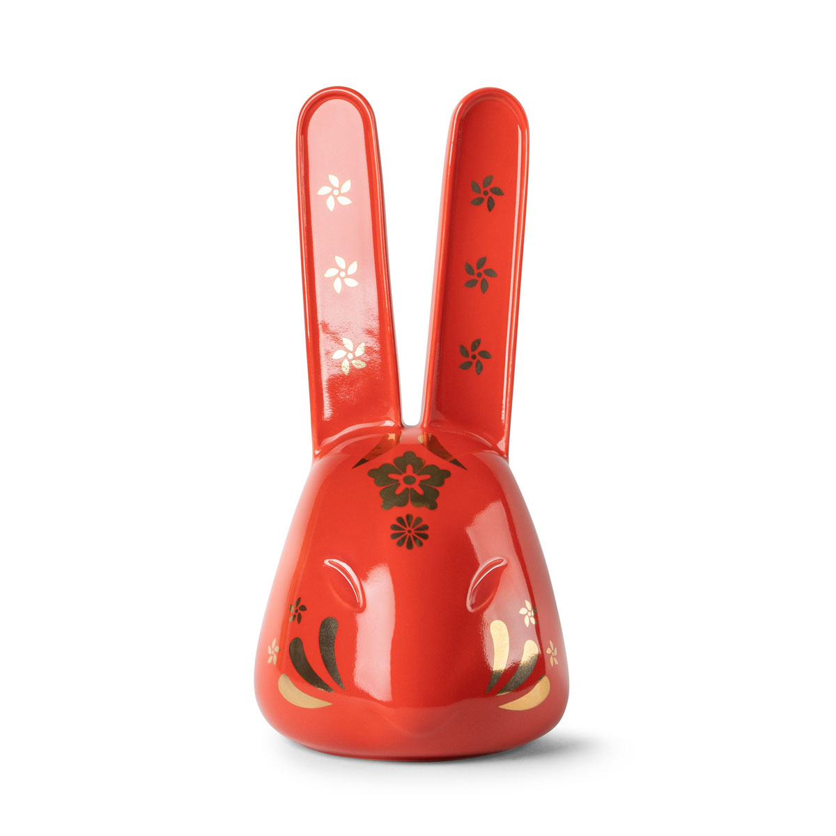 Lladro 2023 Zodiac The Rabbit, Red and Gold Sculpture