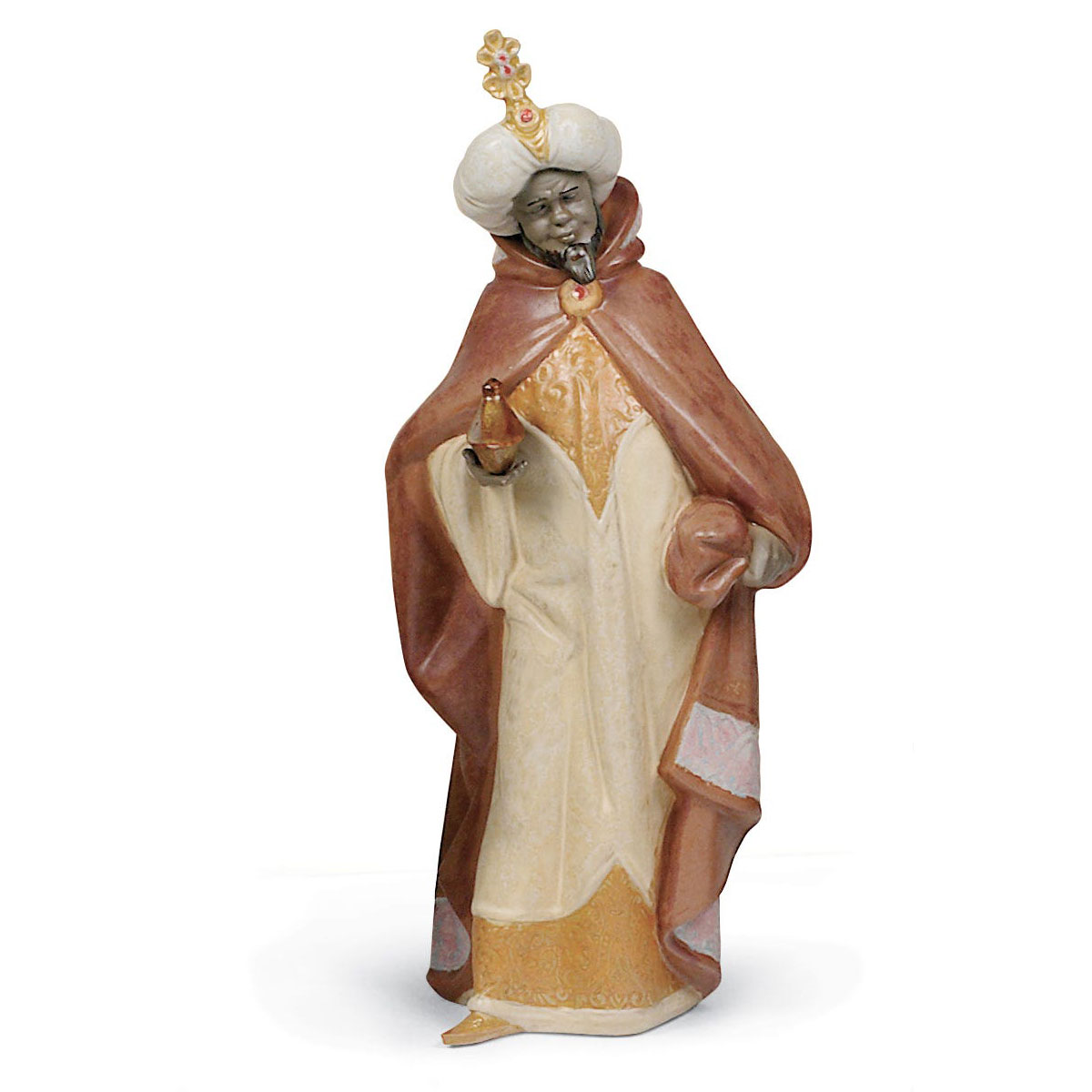 Lladro Classic Sculpture, Balthasar Nativity Figurine. Gres