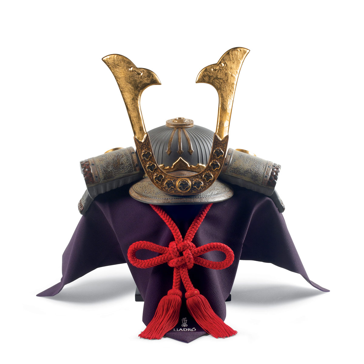 Lladro Classic Sculpture, Samurai Helmet Figurine. Limited Edition