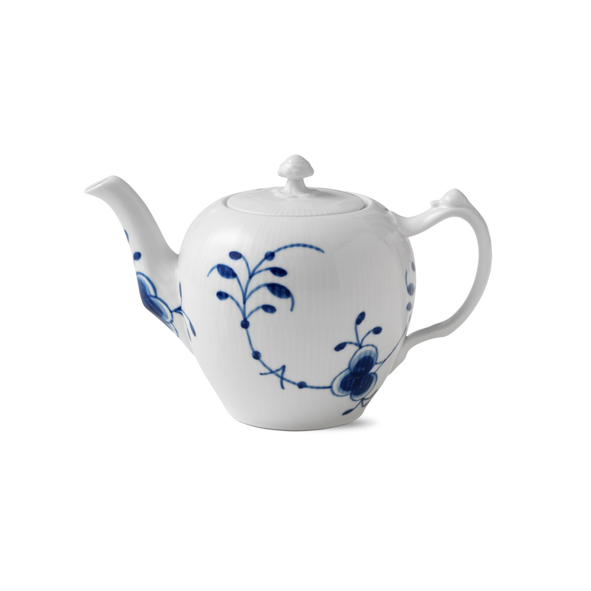 Royal Copenhagen, Blue Fluted Mega Tea Pot 1Qt | Crystal Classics