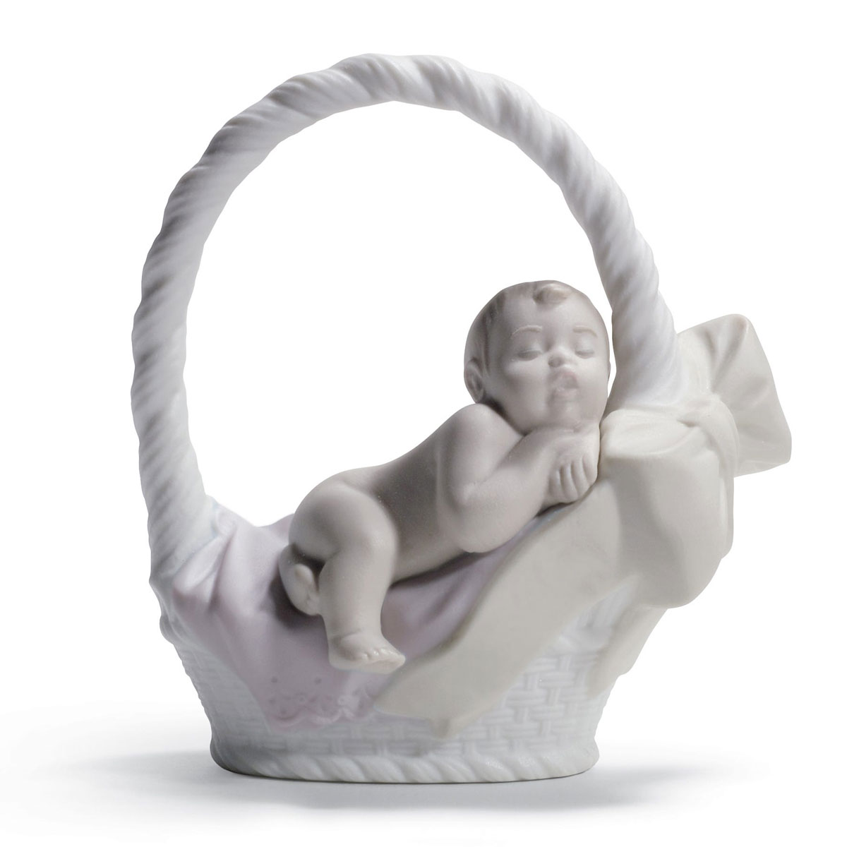 Lladro Classic Sculpture, Newborn Girl Figurine