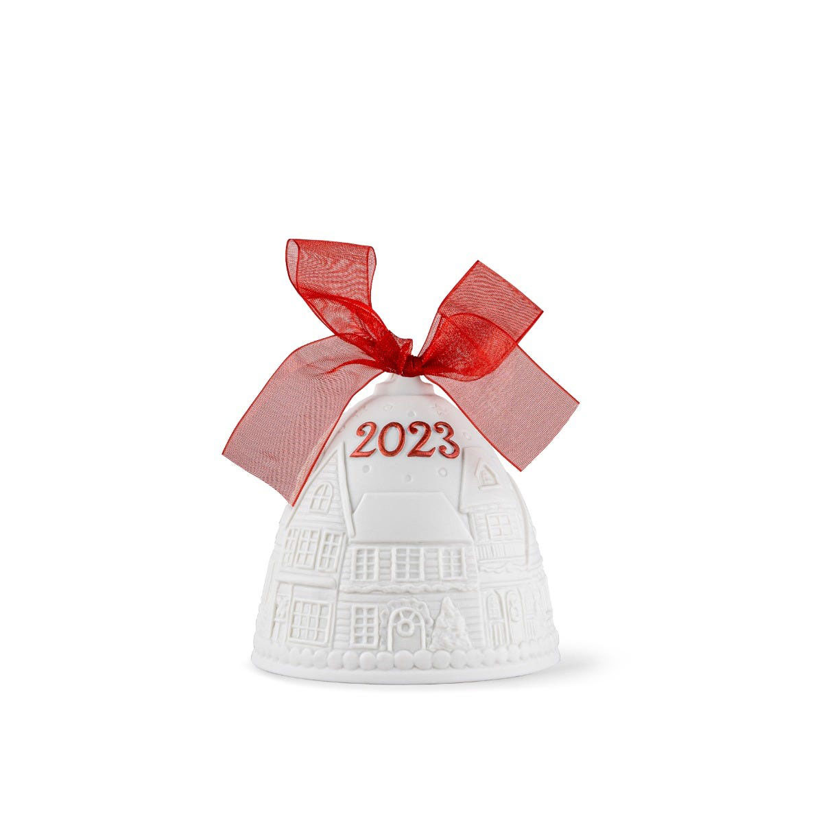 Lladro 2023 Christmas Red Deco Bell Dated Ornament