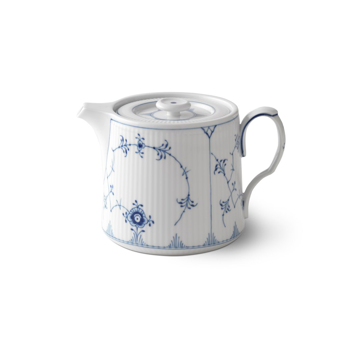 Royal Copenhagen, Blue Fluted Plain Teapot