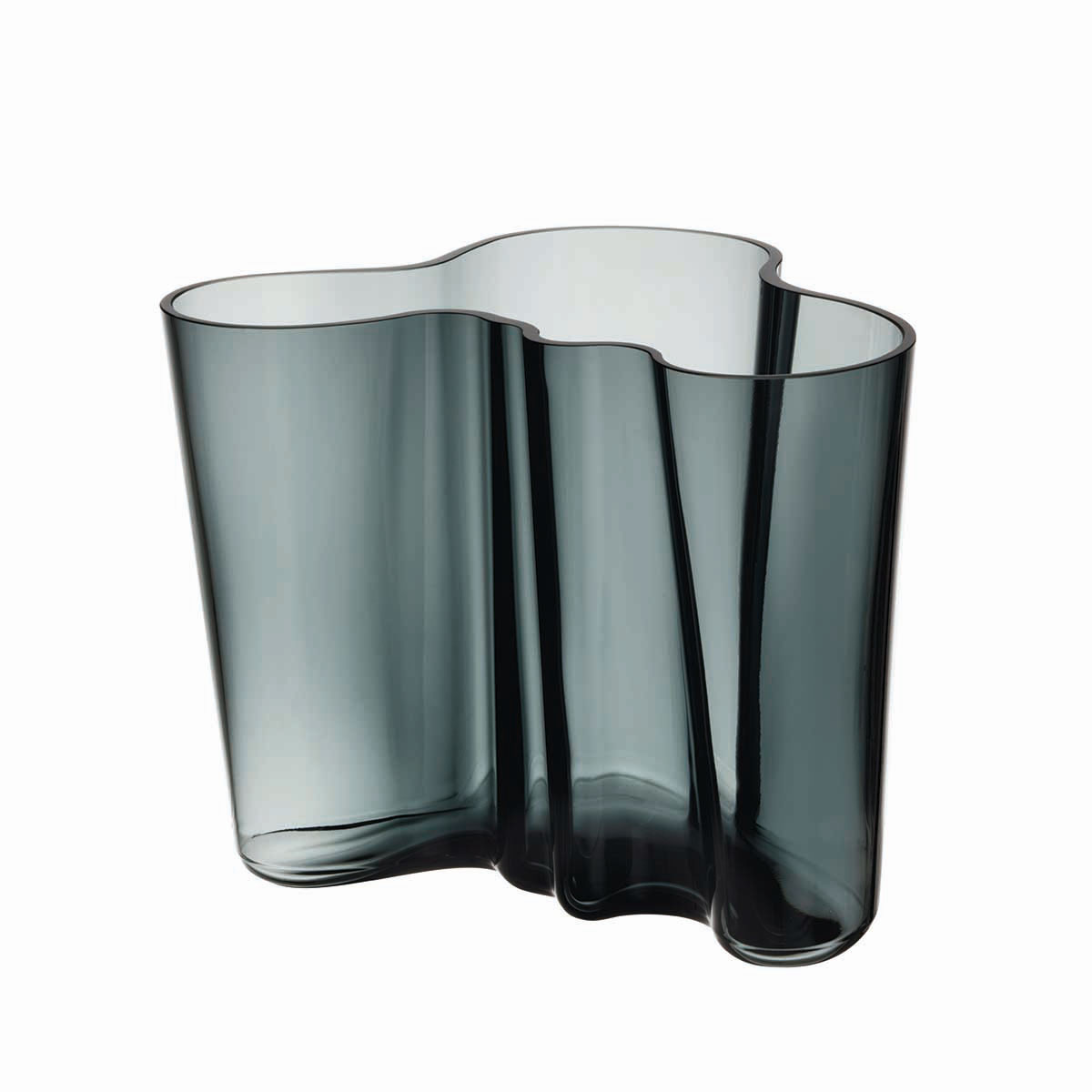 Iittala Alvar Aalto 6 1/4" Vase, Dark Grey