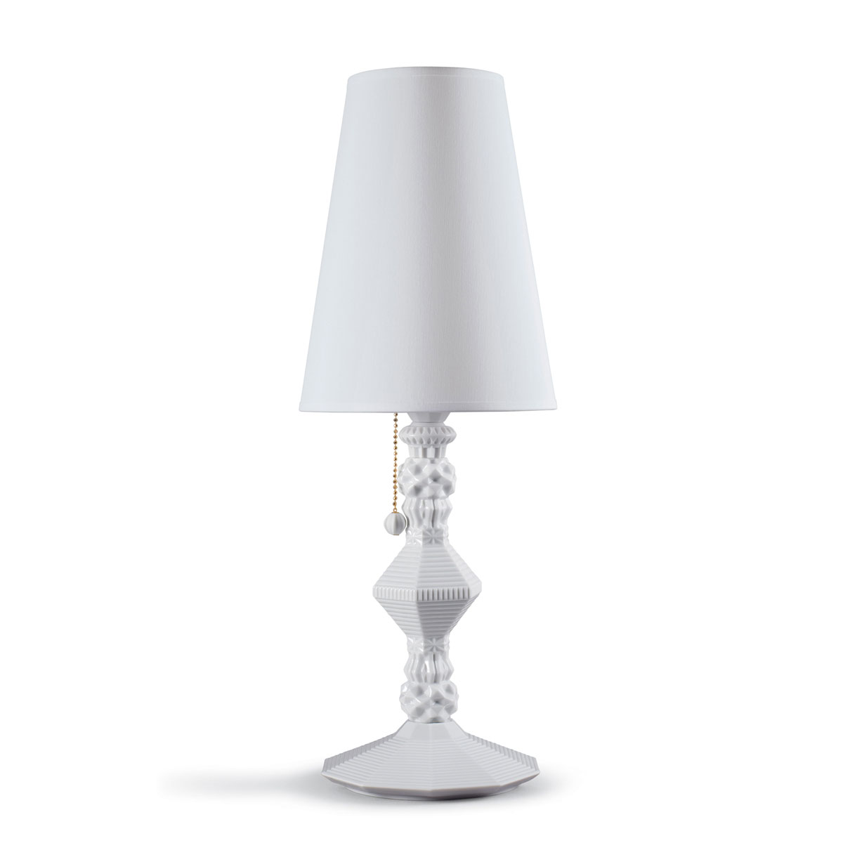 Lladro Classic Lighting, Belle De Nuit Table Lamp. White