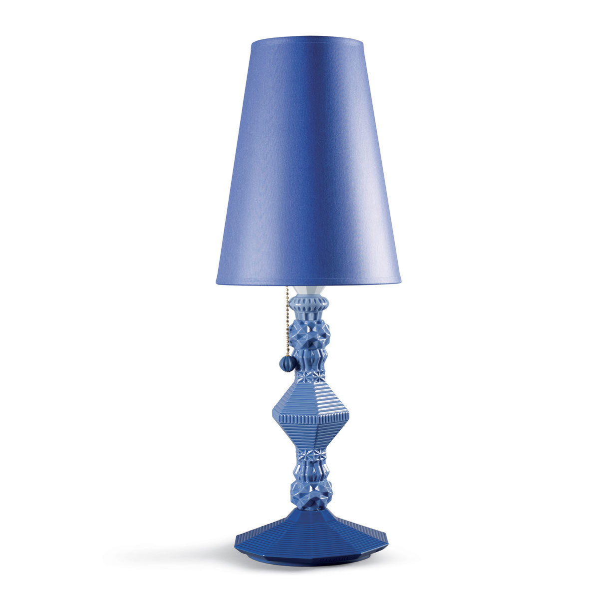 Lladro Classic Lighting, Belle De Nuit Table Lamp. Blue