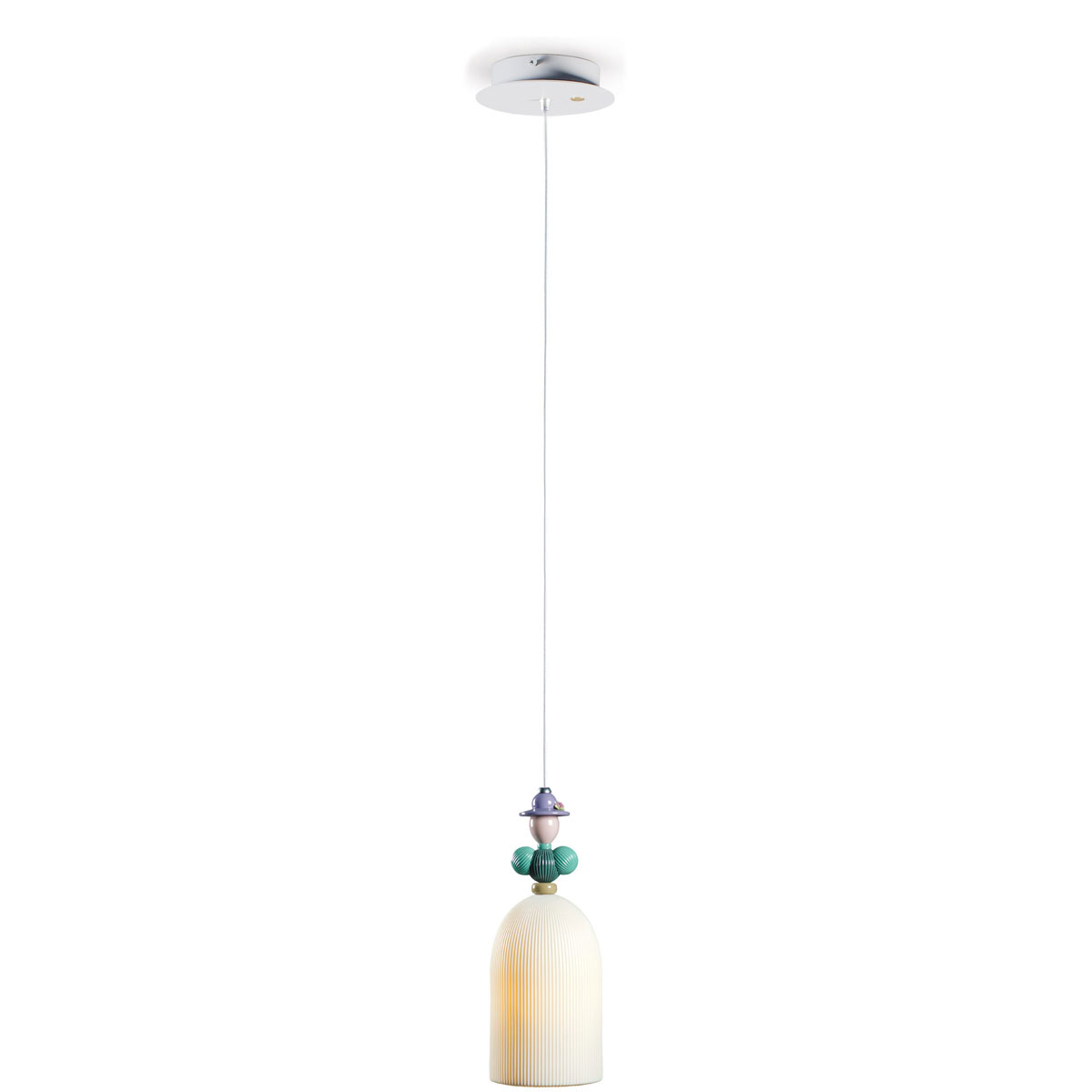 Lladro Classic Lighting, Mademoiselle BAtrice Ceiling Lamp