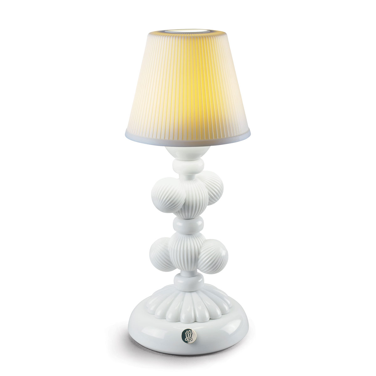 Lladro Light And Fragrance, Cactus Firefly Table Lamp. White