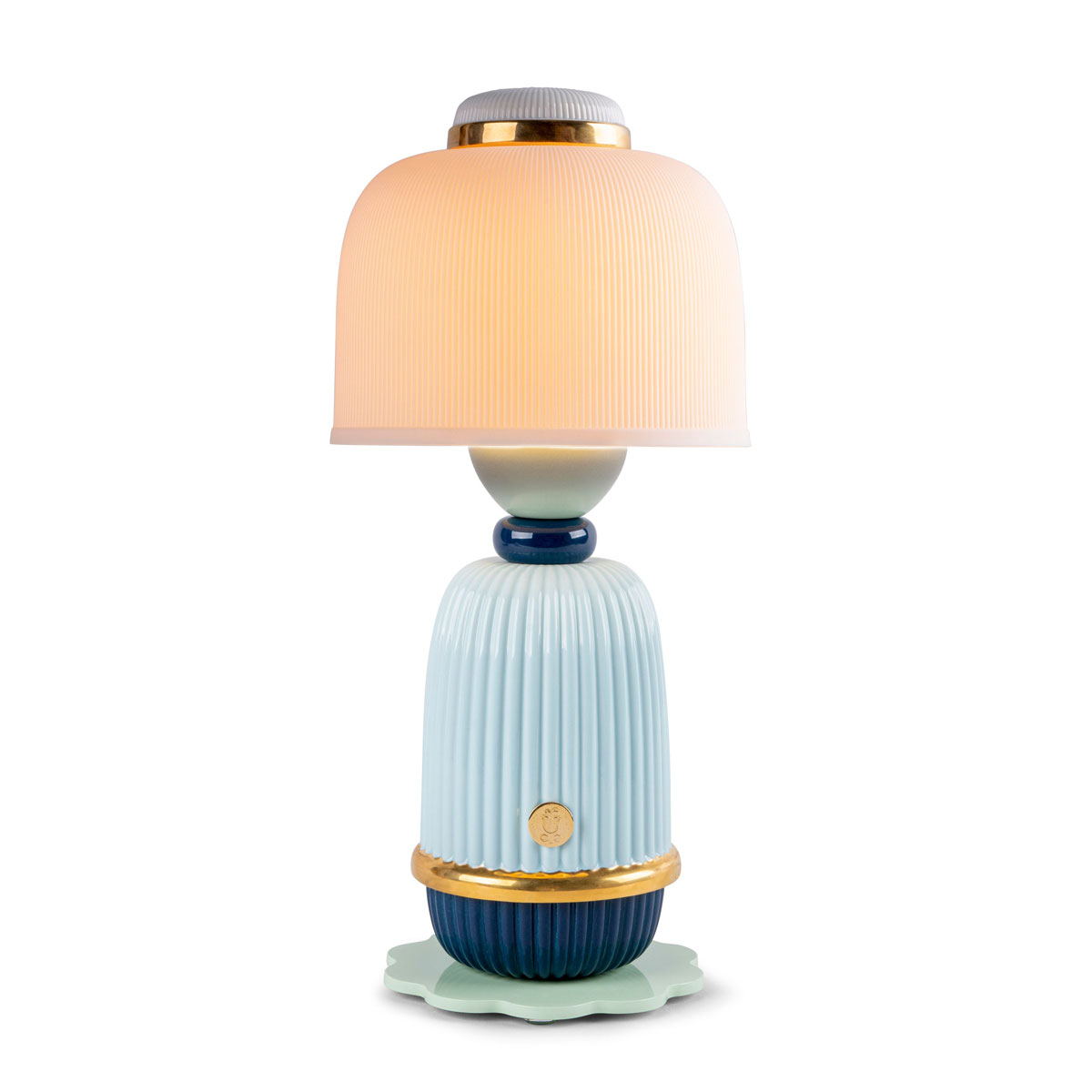 Lladro Light And Fragrance, Kokeshi Lamp - Blue