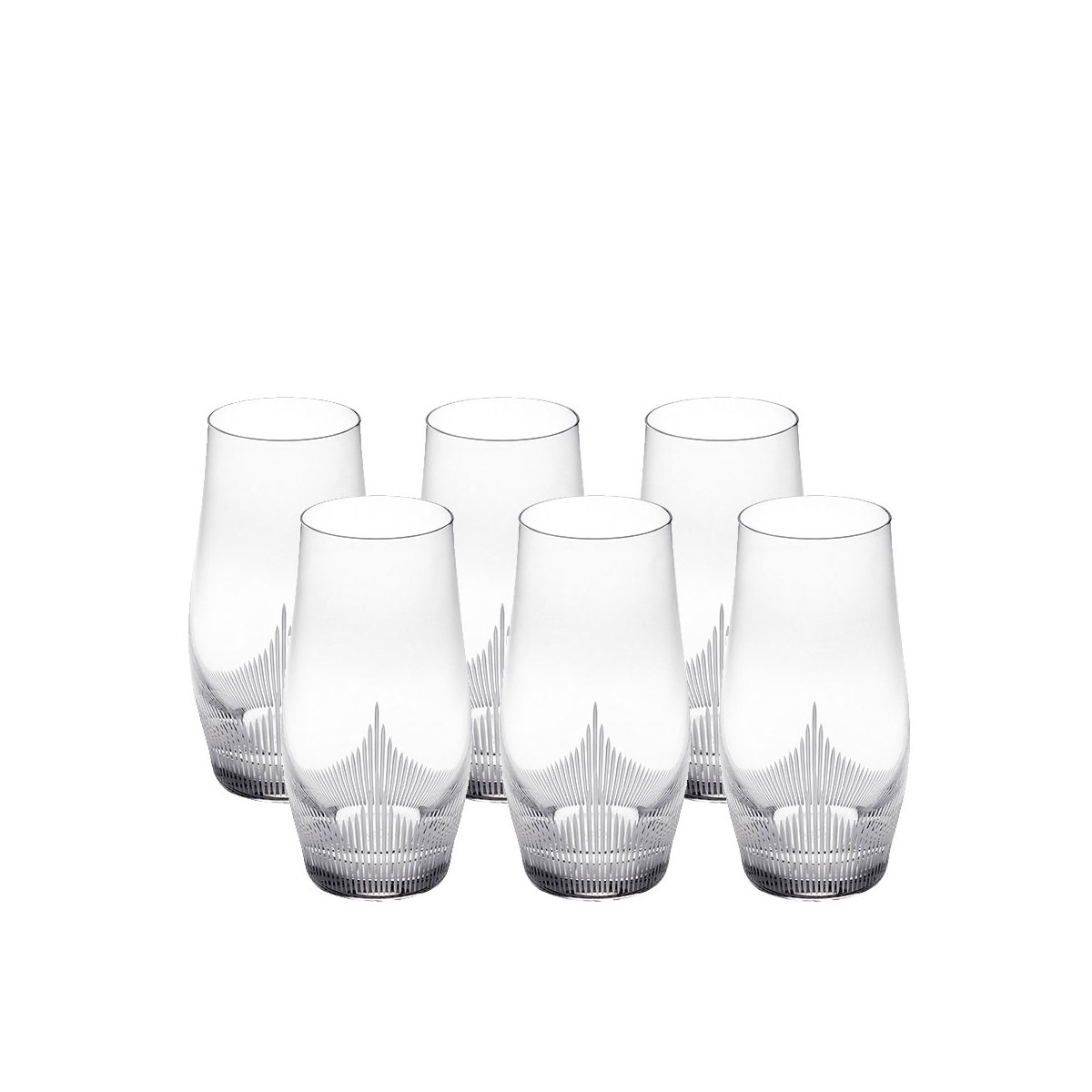 Lalique 100 Points Longdrink Tumblers By James Suckling, Set of Six