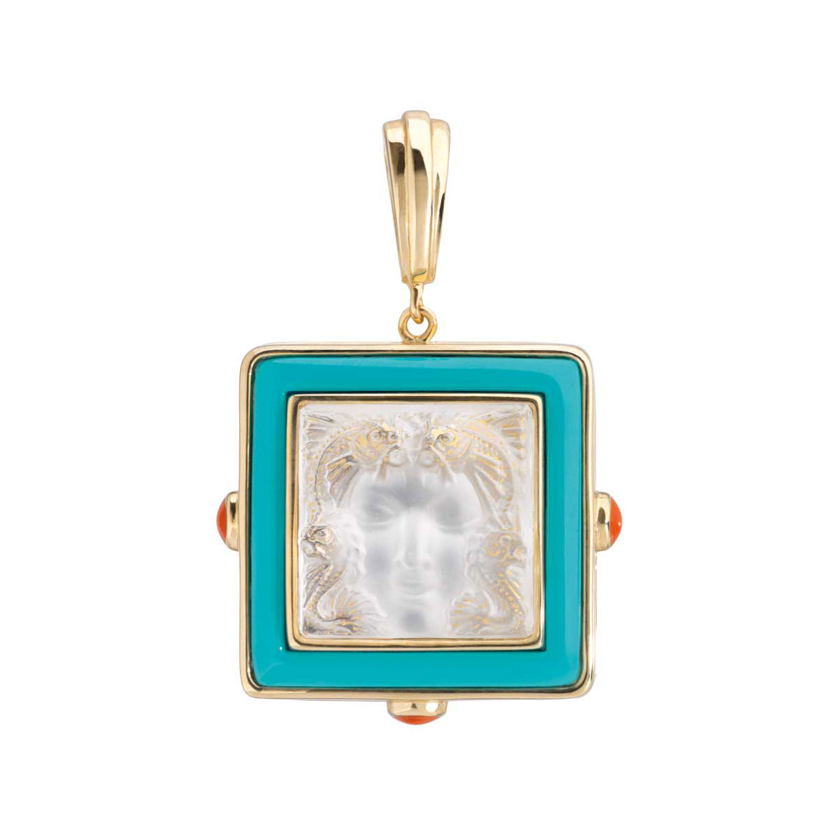 Lalique Arethuse Pendant Necklace, Gold Vermeil