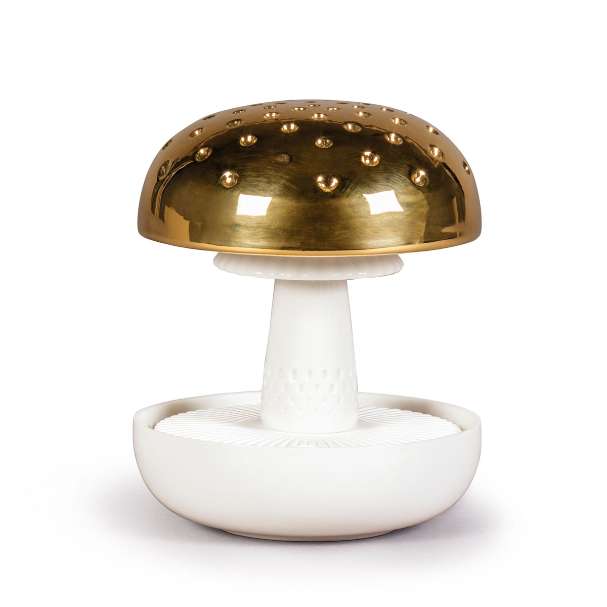 Lladro Light And Fragrance, Boletus 1 Diffuser. Gold. On The Prairie Scent