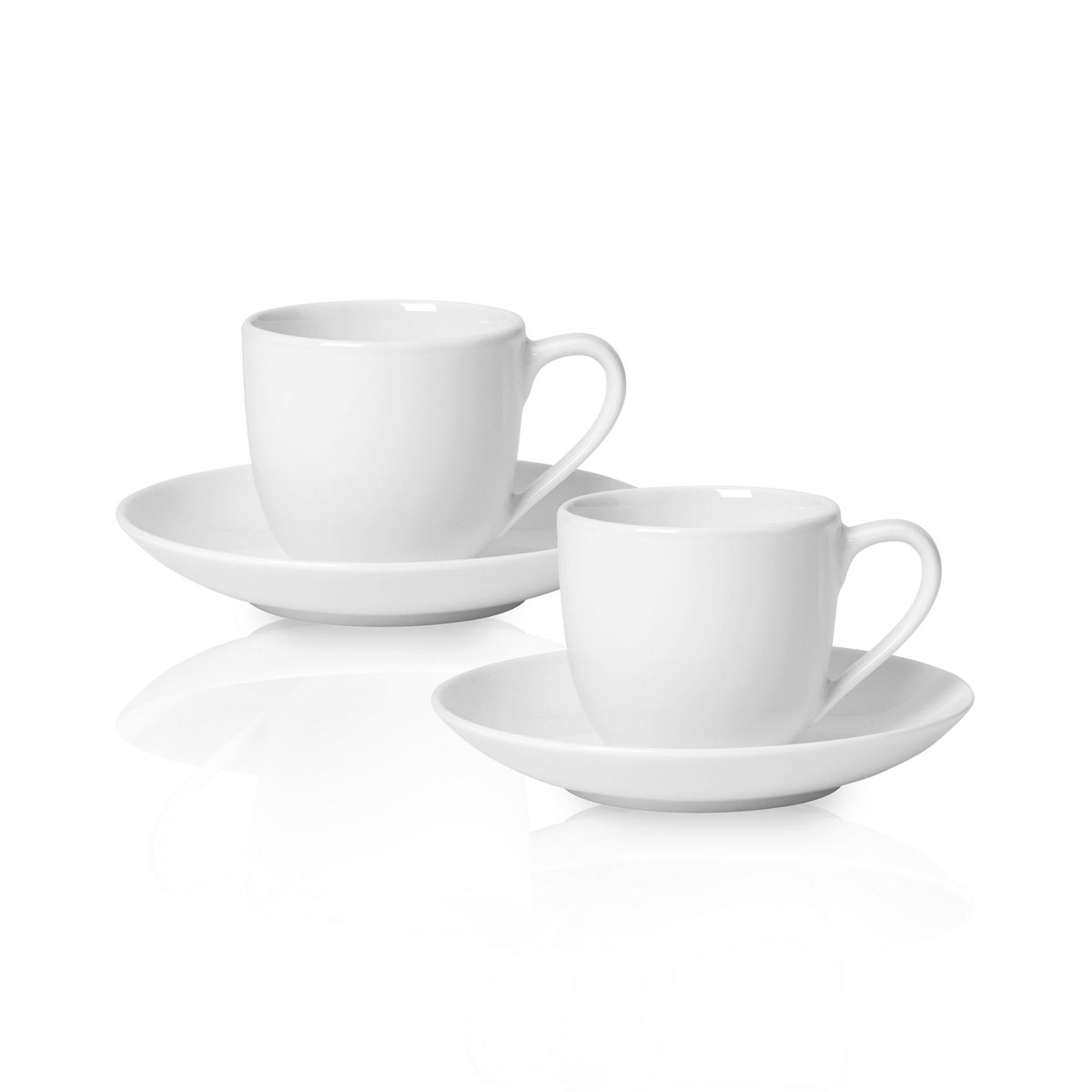 Villeroy and Boch For Me Espresso Cup and Saucer 4 Piece Set