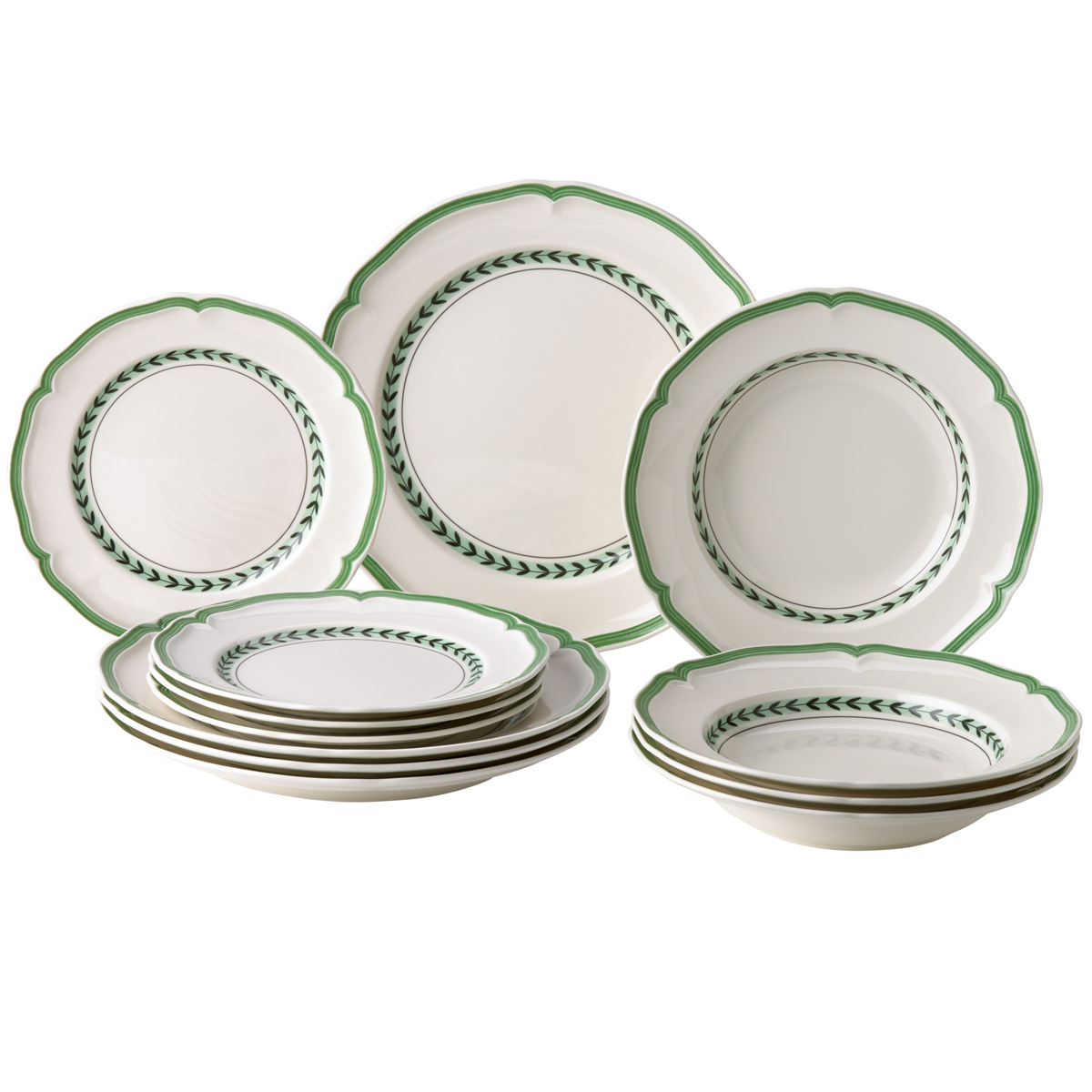 Villeroy and Boch French Garden Green Line 12 Piece Set