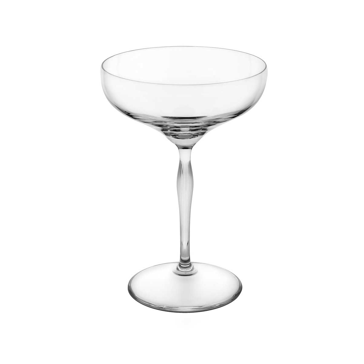 Lalique 100 Points Crystal Saucer Champagne Coupe By James Suckling, Single