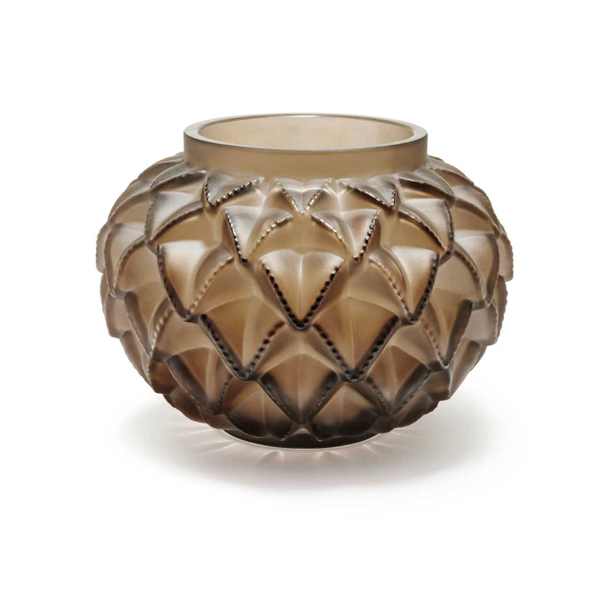 Lalique Languedoc XXL Bronze 17.5" Vase, Limited Edition