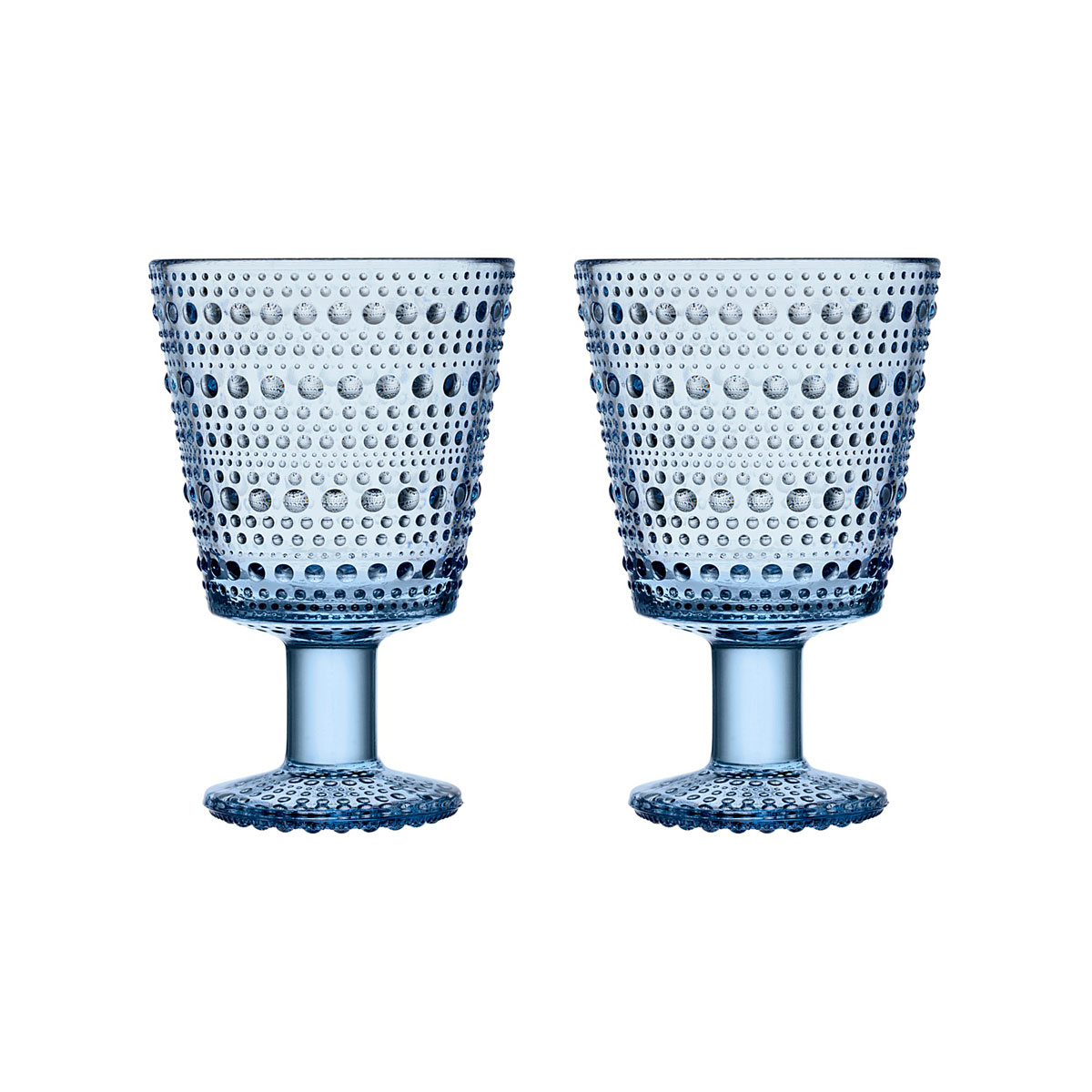 Iittala Kastehelmi Universal Glass Aqua Pair