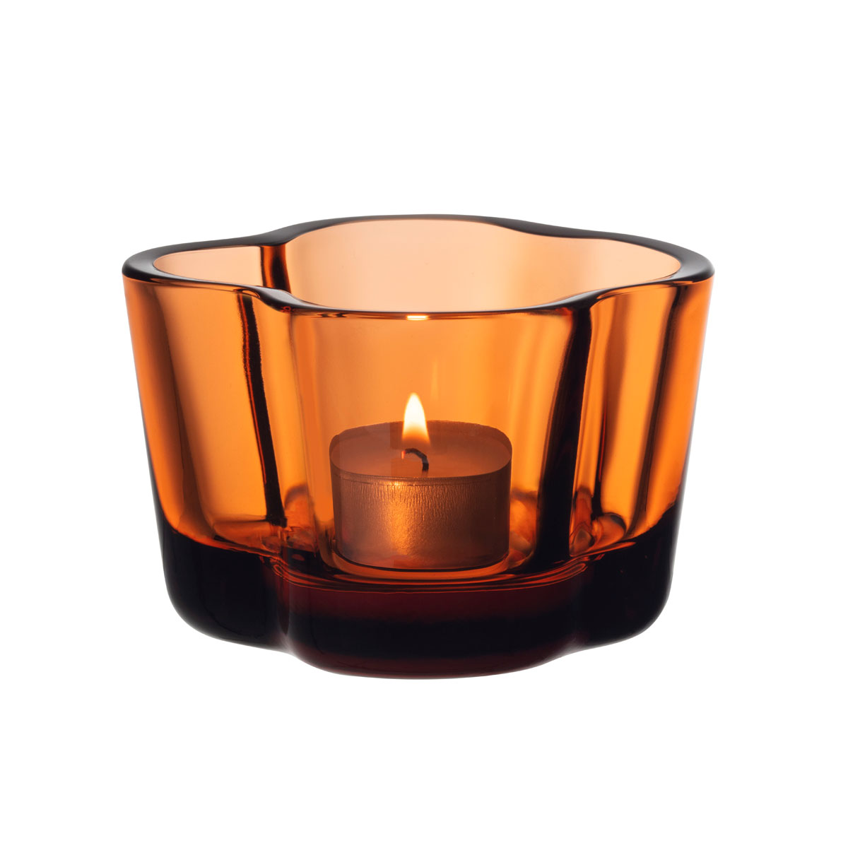 Iittala Aalto Tealight Candleholder 2.25" Seville Orange