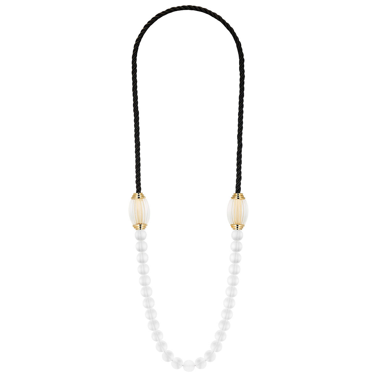Lalique Vibrante Long Necklace, Gold Vermeil