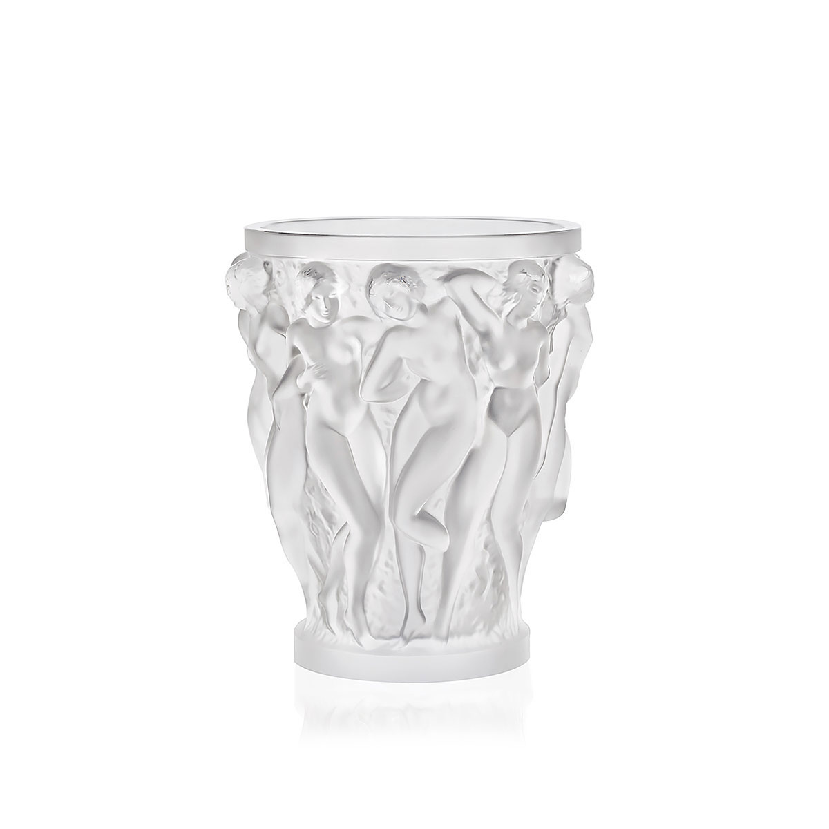 Lalique Bacchantes 5.75" Vase, Clear