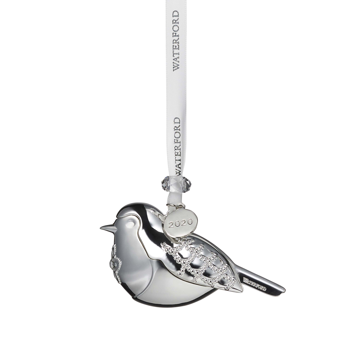 Waterford 2020 Silver Robin Ornament