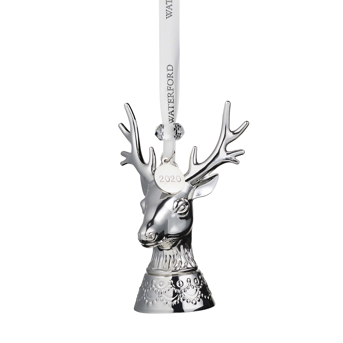 Waterford 2020 Silver Stag Ornament