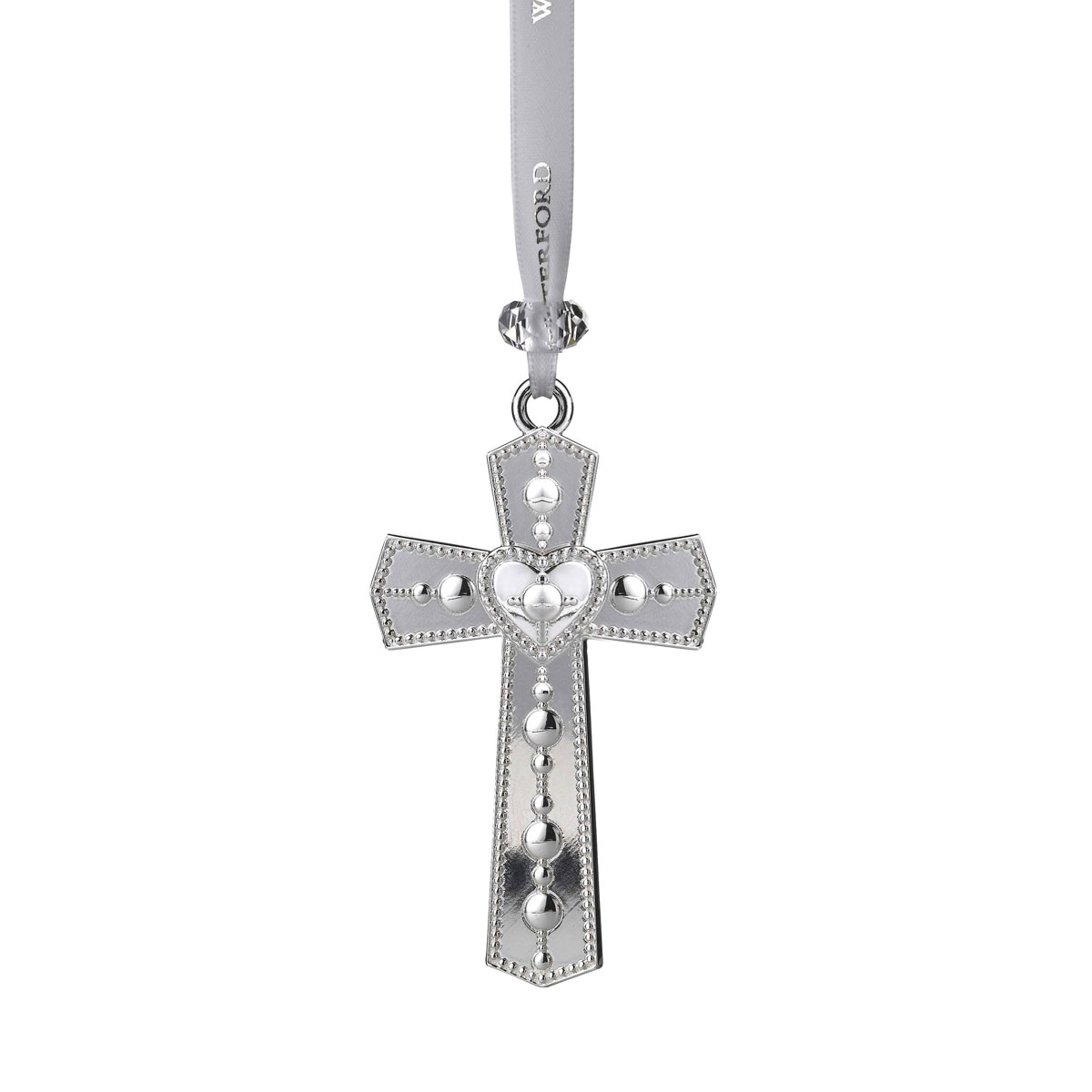 Waterford Silver Cross Ornament