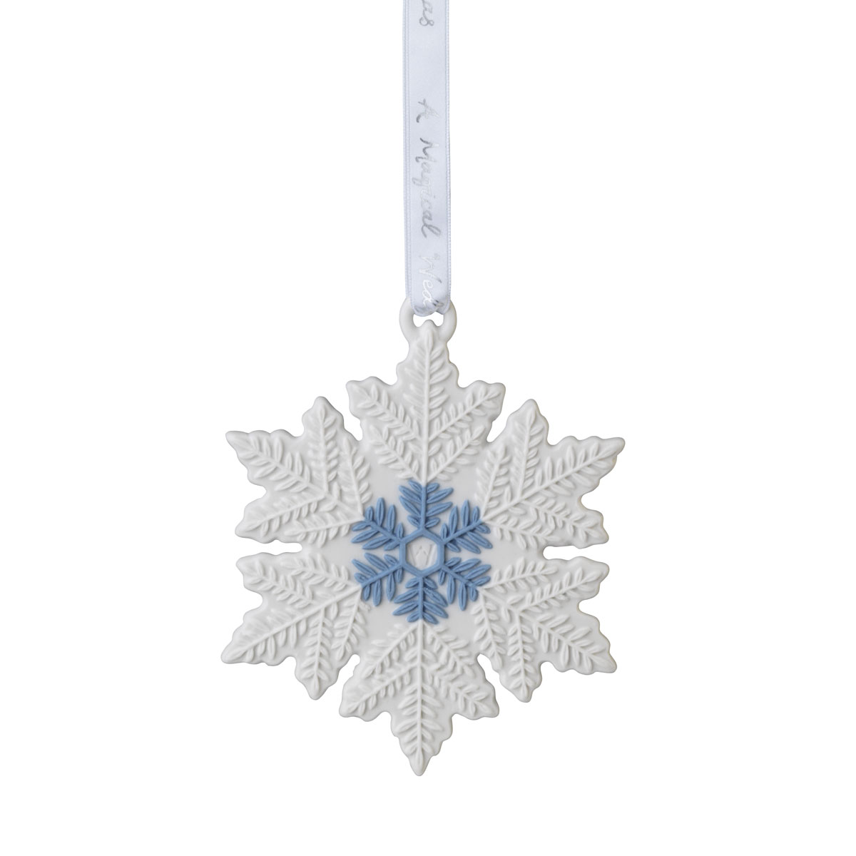 Wedgwood 2021 Figural Snowflake White Ornament