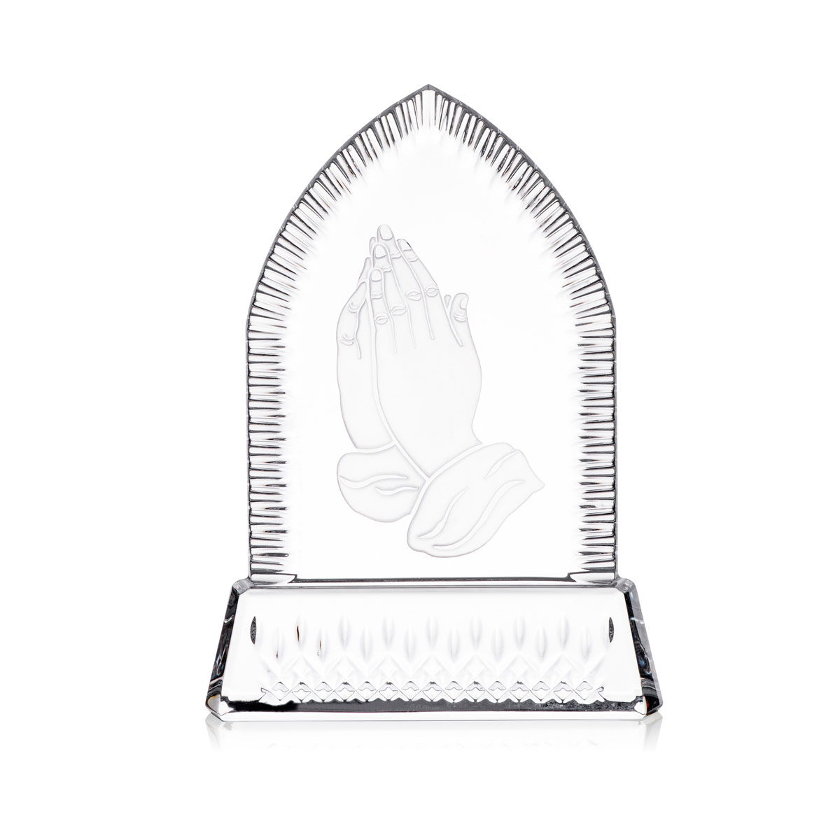 Waterford Crystal Praying Hands Sculpture