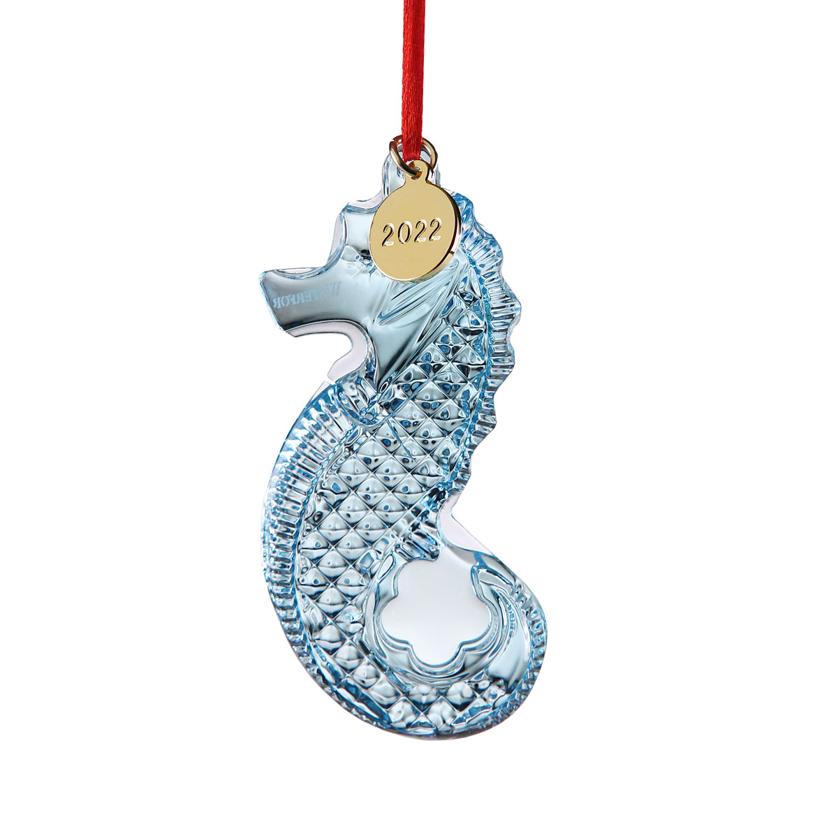Waterford Crystal 2022 Seahorse Dated Ornament, Blue