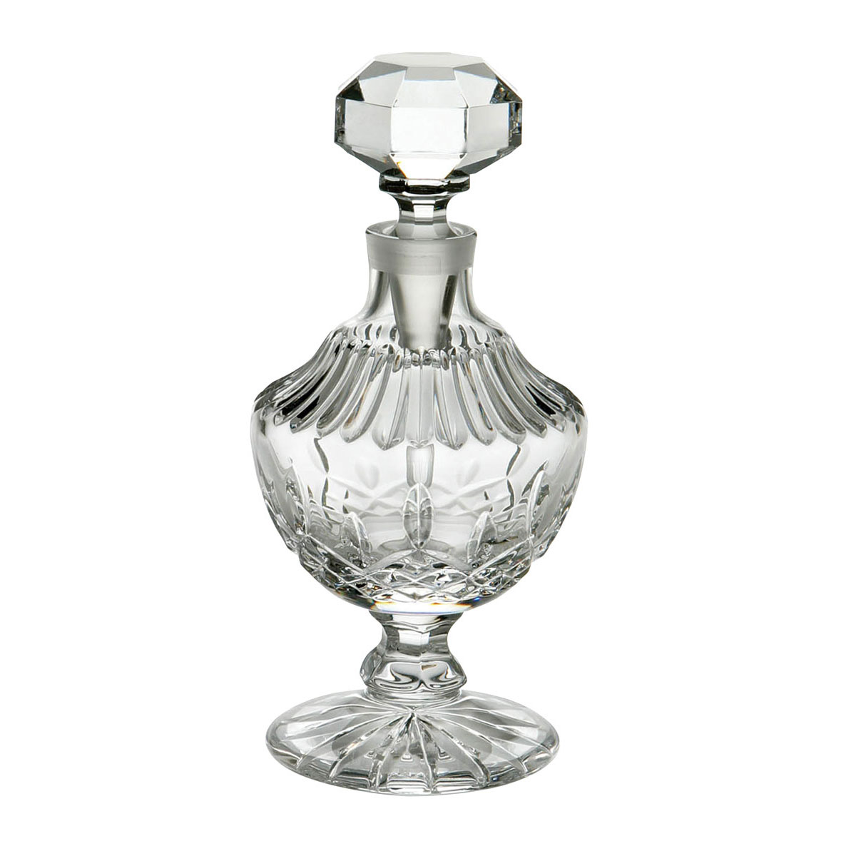 Waterford Lismore Tall Footed Crystal Perfume Bottle