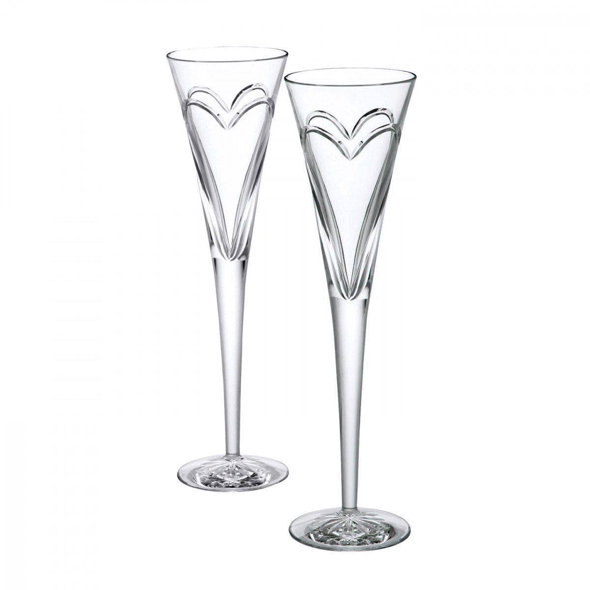 Celebrations Set of 2 Elegant Finish & High Grade Crystal Glass and Special Occasions Perfect Toasting Flutes For Weddings Gifts Rose Gold Champagne Glasses by BXB 