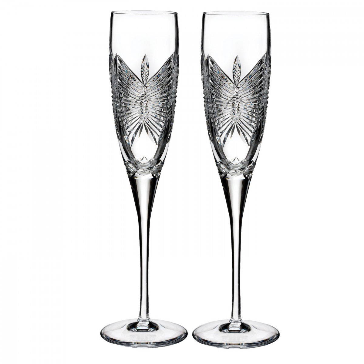 Waterford Crystal Happiness Toasting Champagne Flutes, Pair