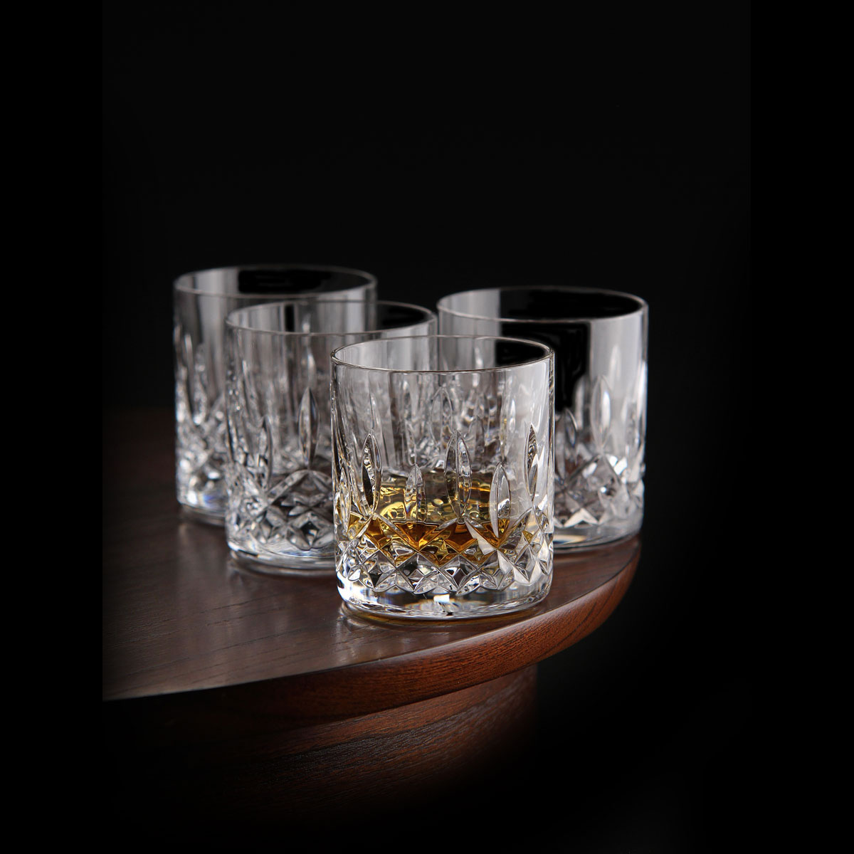 Waterford Crystal, Lismore 5 oz. Straight Sided Whiskey Tumblers, Set of Four