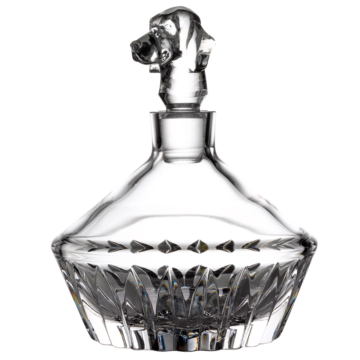 Waterford Crystal Irish Dogs Decanter Beagle, Clear
