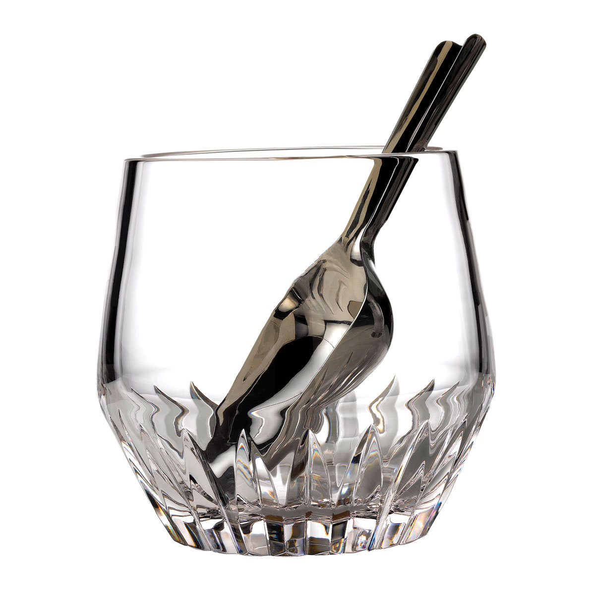 Waterford Crystal Irish Dogs Ice Bucket With Scoop