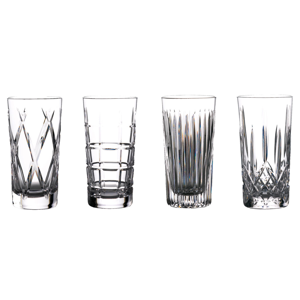 Pair Waterford Crystal Gin Journeys Huntley Hiball Glasses