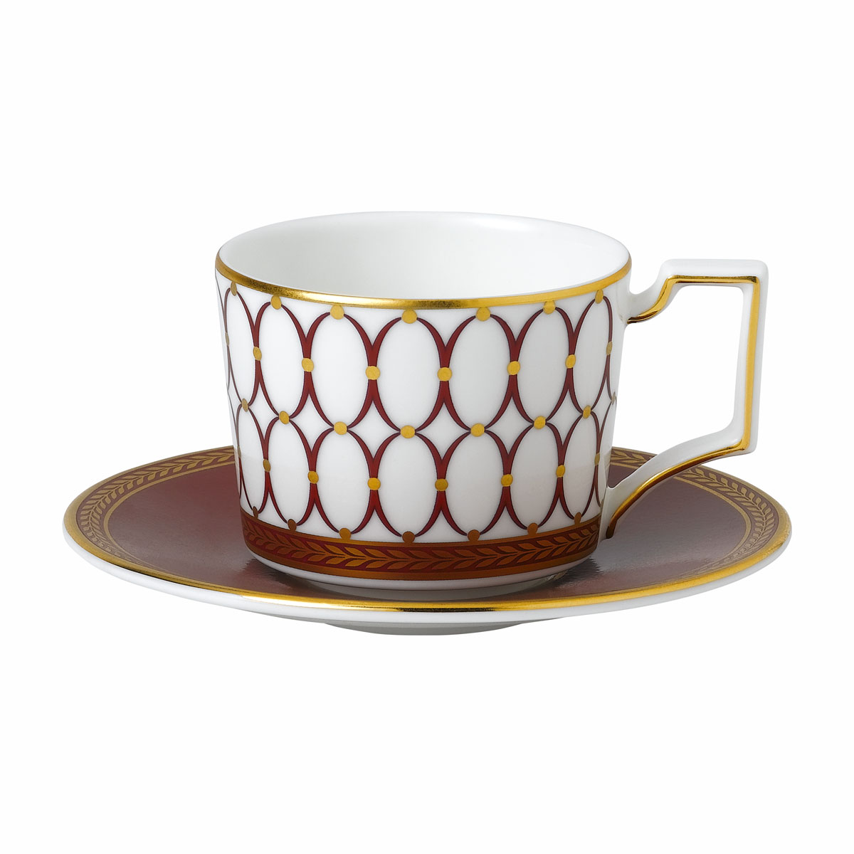 Wedgwood Renaissance Red Espresso Cup and Saucer