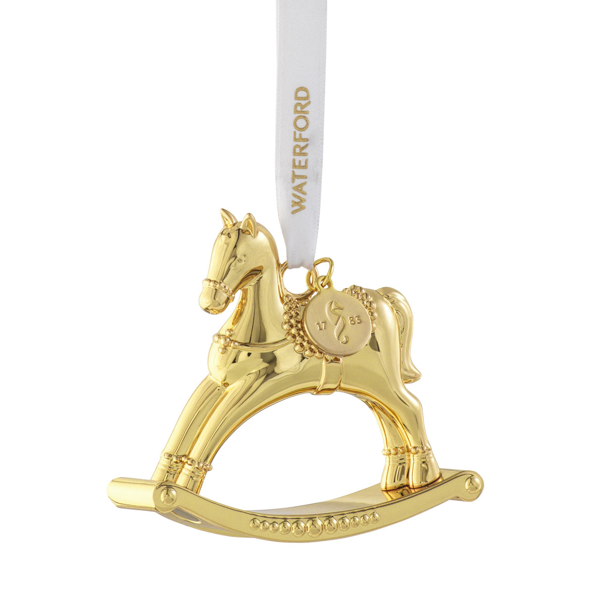 Waterford Rocking Horse Golden Ornament
