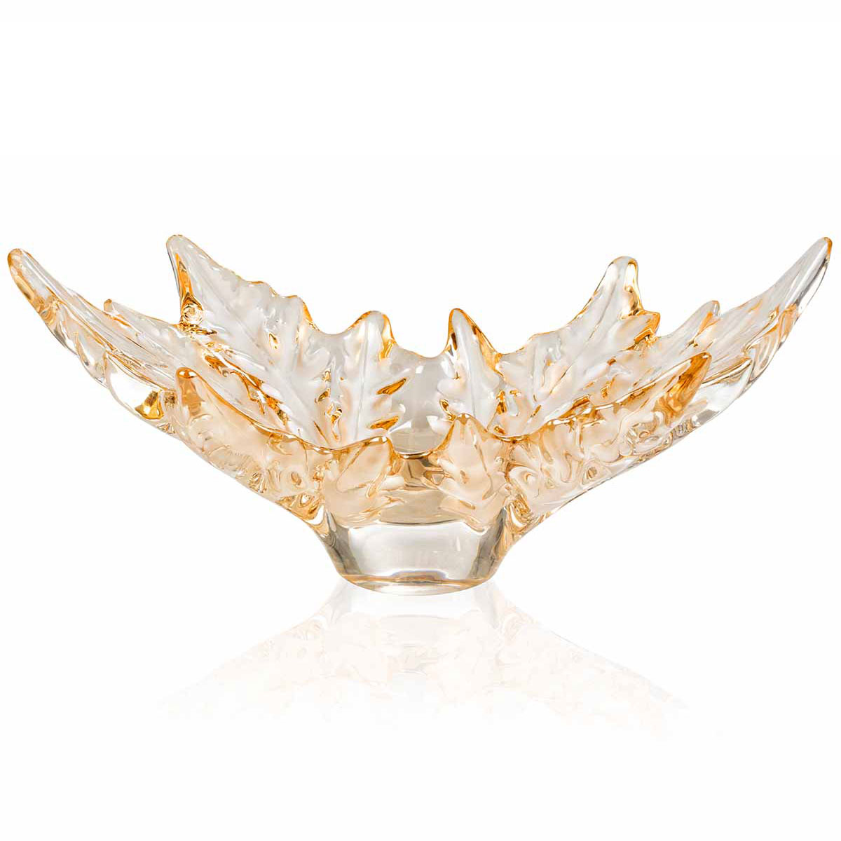 Lalique Champs Elysees 10" Bowl, Gold Luster