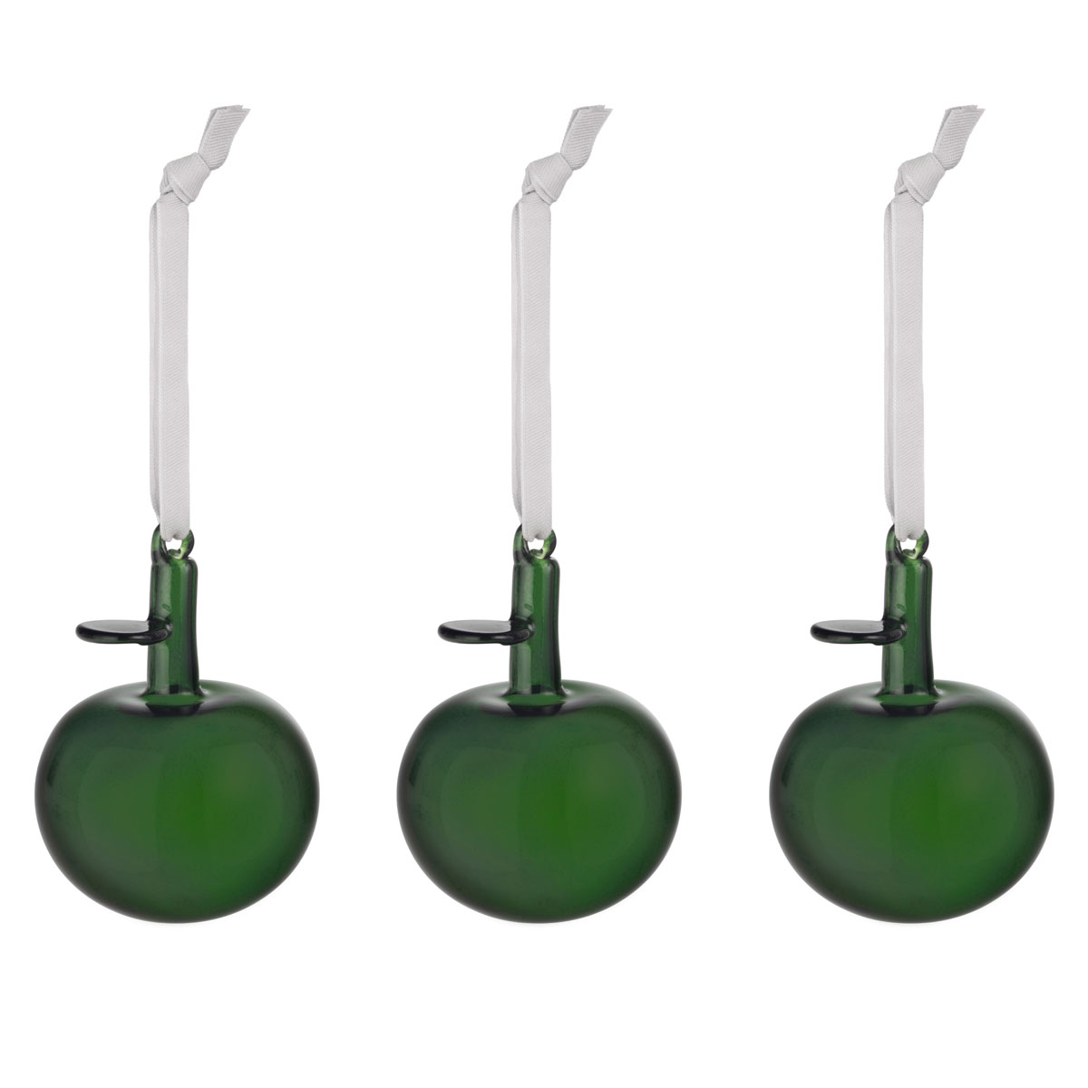 Iittala Green Apple Ornaments, Set of 3