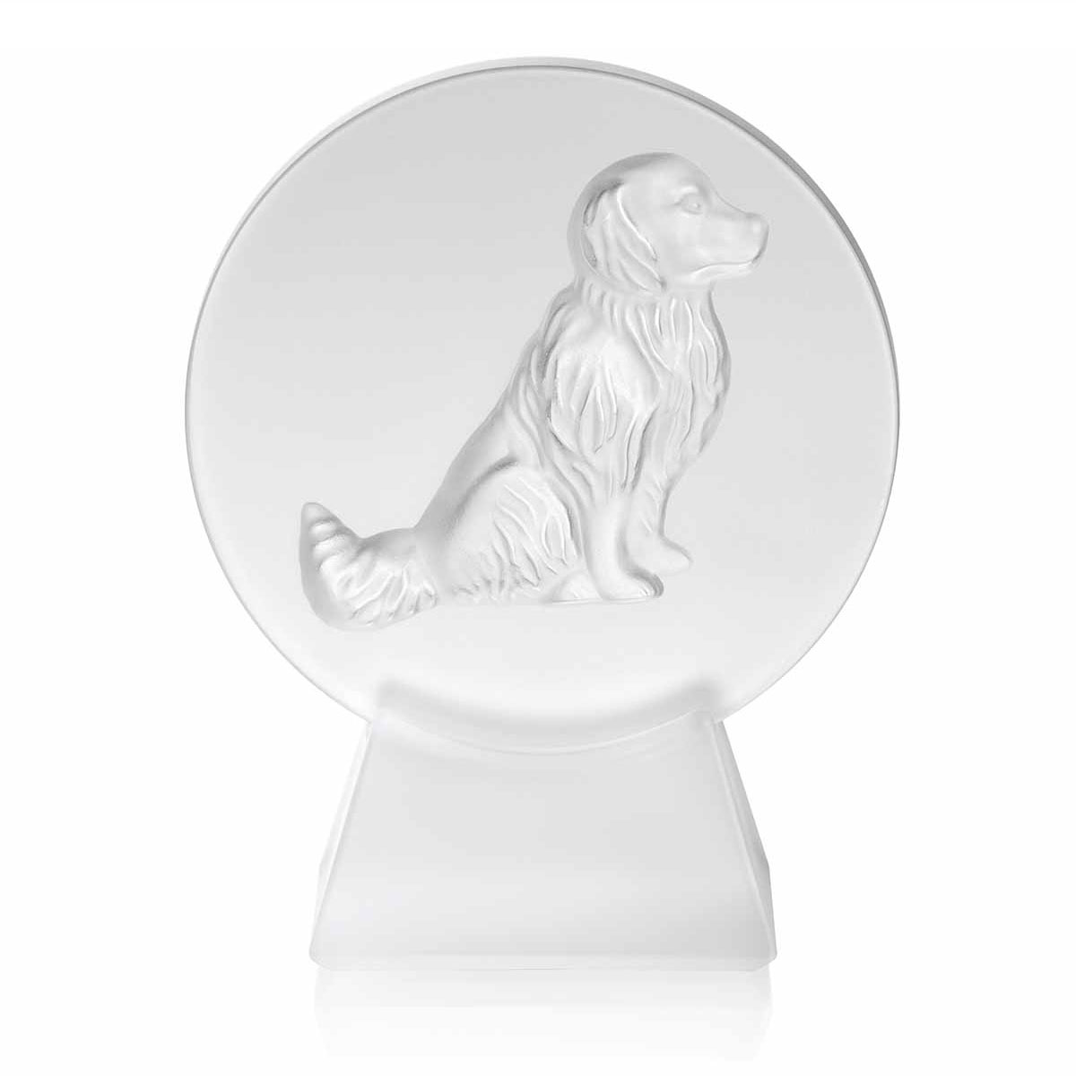 Lalique Dog Crystal Paperweight