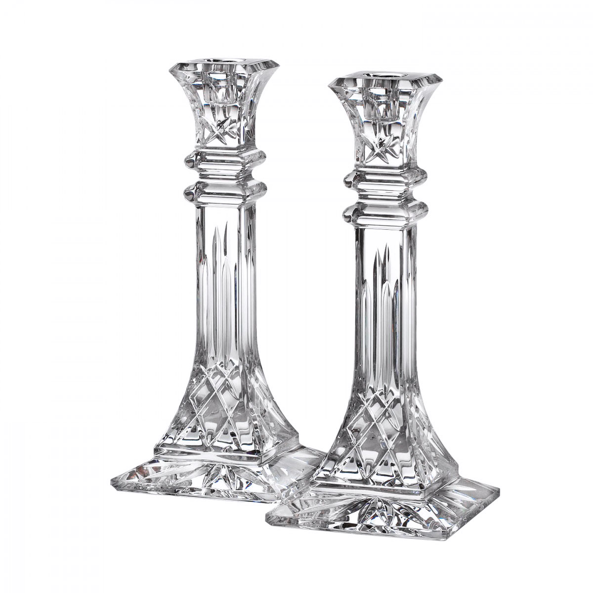 Waterford Crystal, Lismore 10" Candlestick, Pair