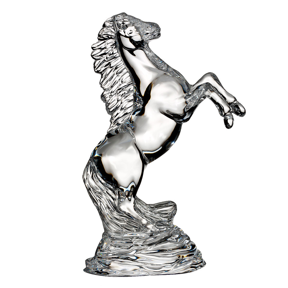 Waterford Crystal Rearing Horse Sculpture