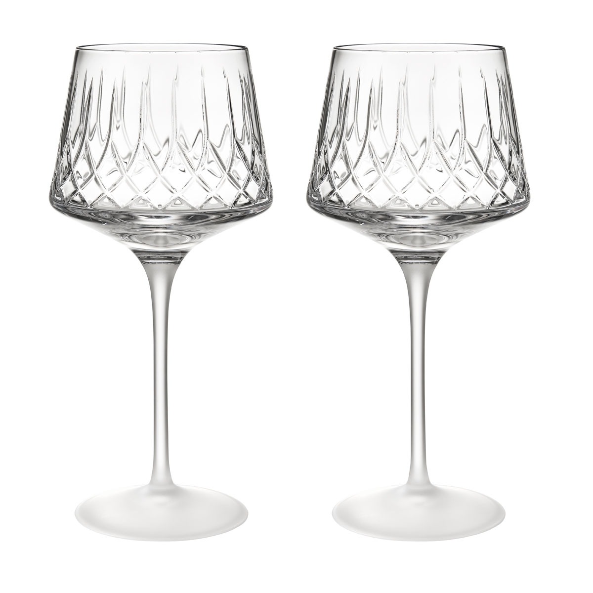 Waterford Lismore Arcus Wine Glasses, Pair