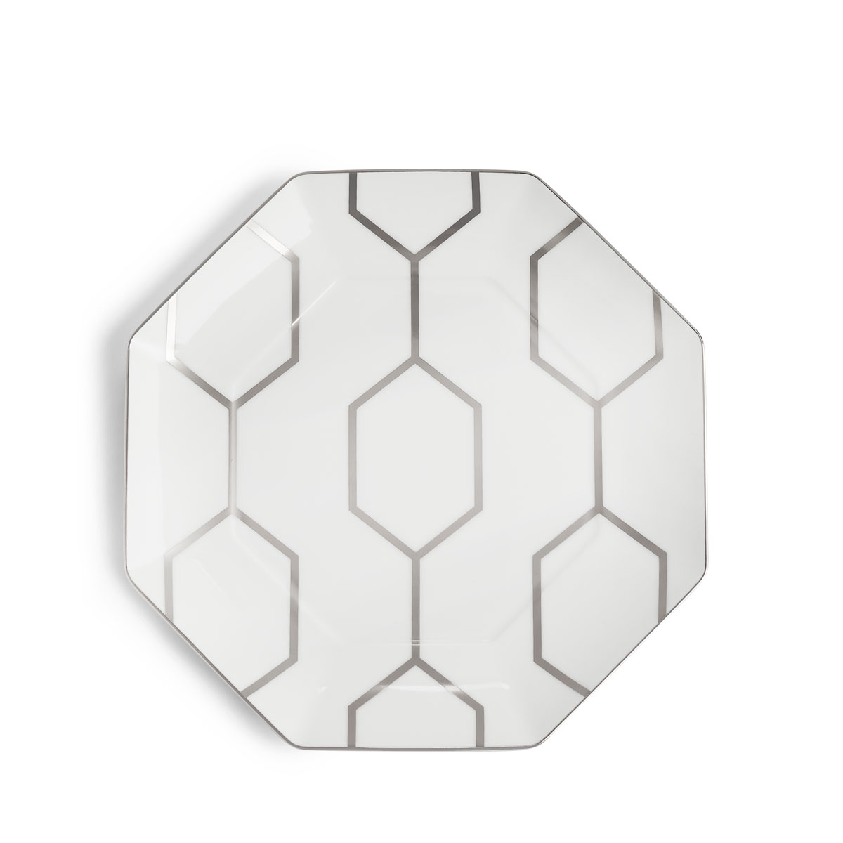 Wedgwood Gio Platinum Accent Plate Octagonal 9.1", Single