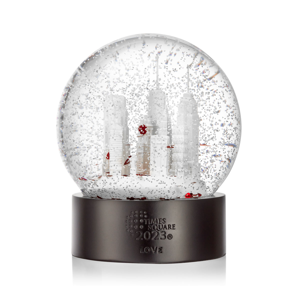 Waterford Crystal 2023 Times Square Snowglobe, Gift of Love