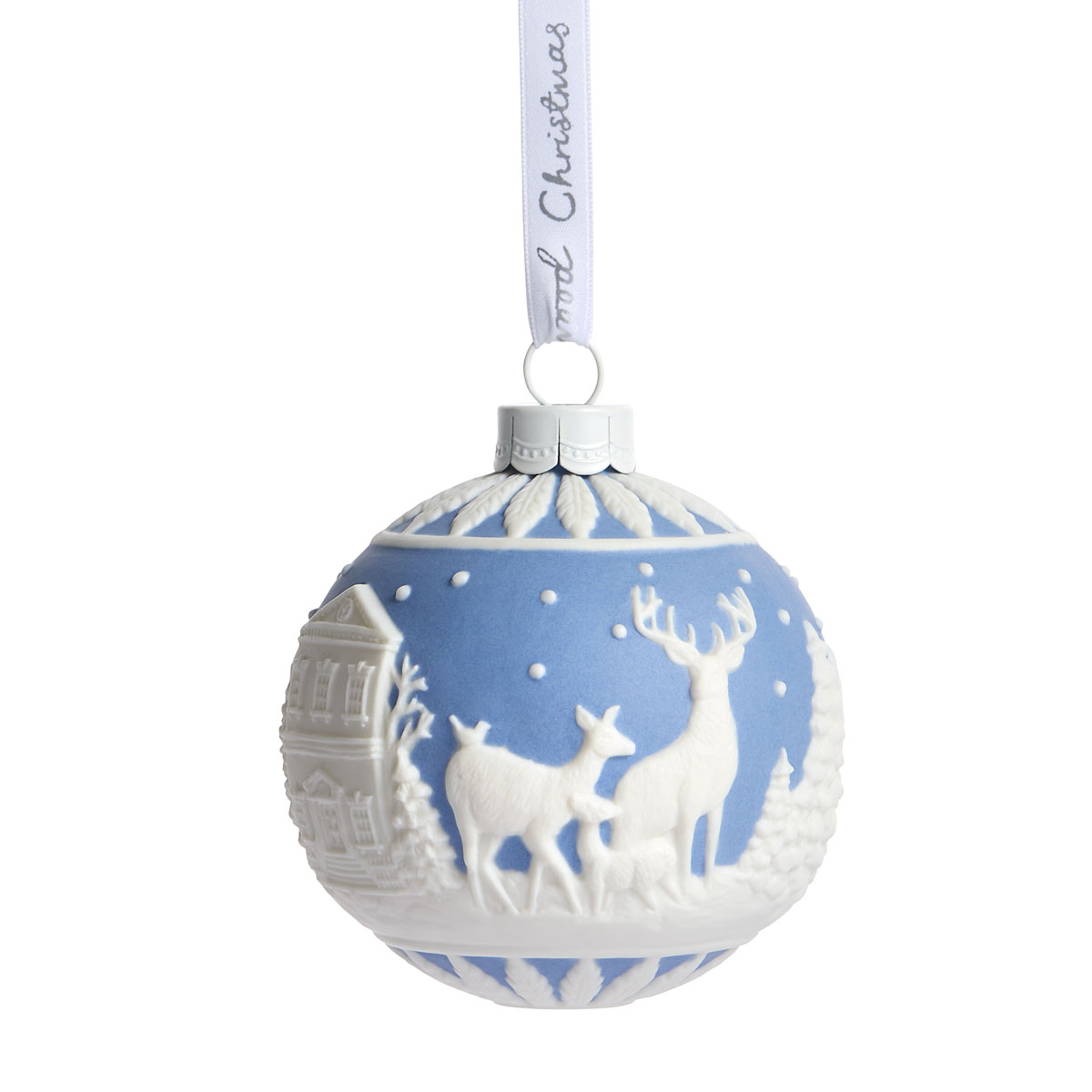 Wedgwood Christmas Deer Bauble Ornament