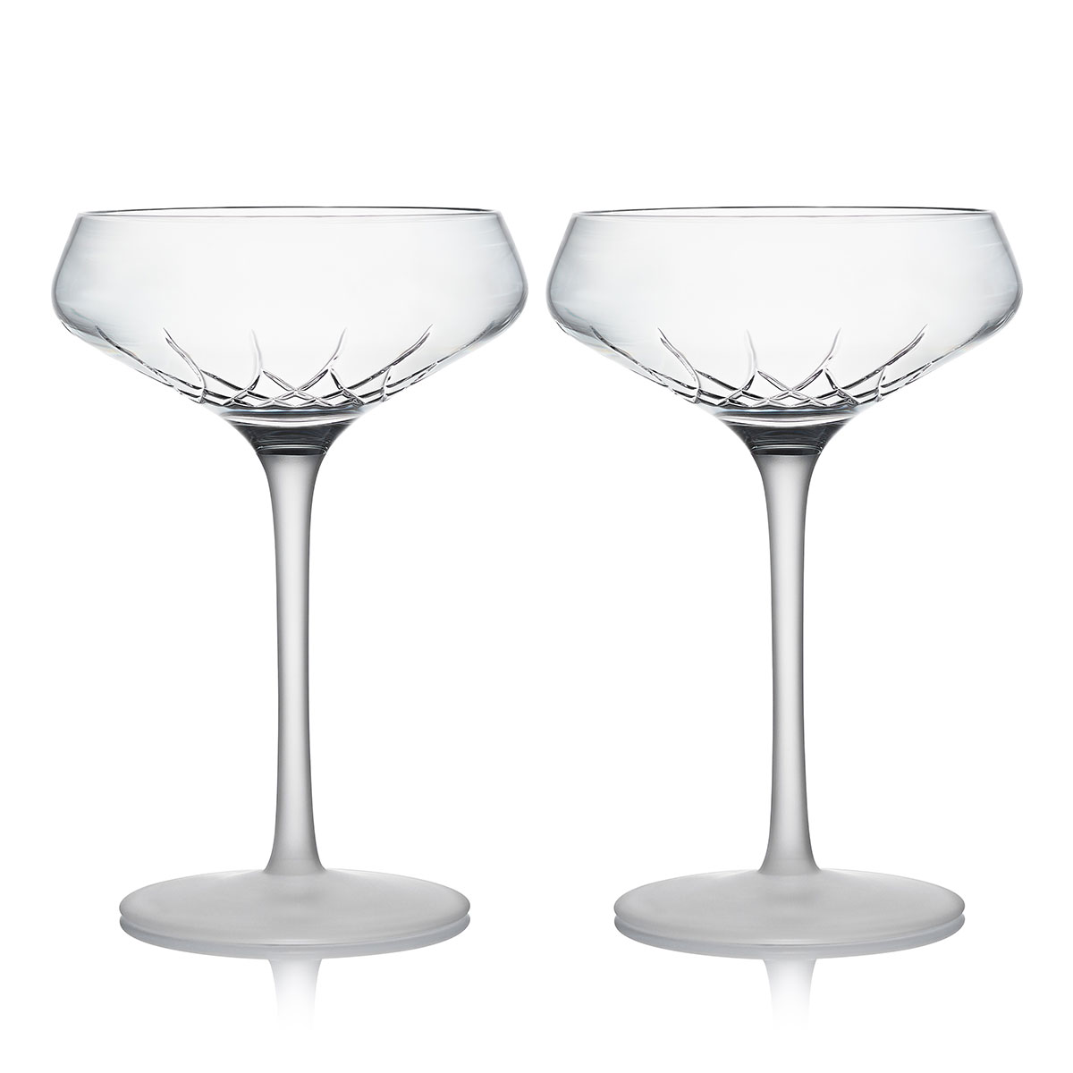Waterford Lismore Arcus Coupe, Pair